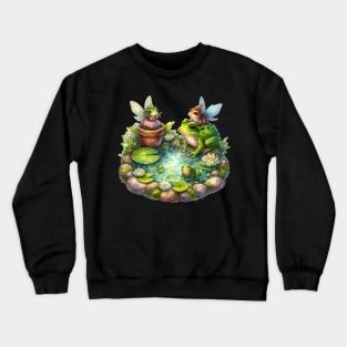 Wise Toad and the Frog Fairies Crewneck Sweatshirt